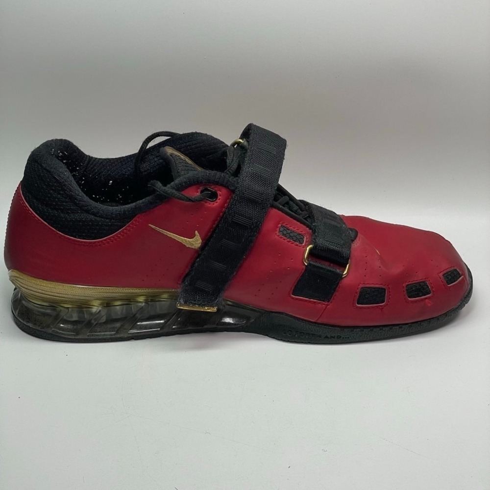 Nike Romaleos 2 Men's Weightlifting Shoes, Size 12.5 Red/Gold/Black - Picture 6 of 8